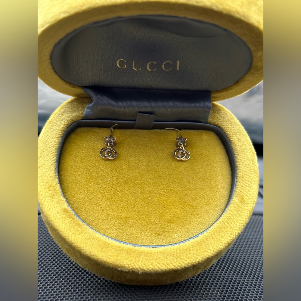 GUCCI GG RUNNING 18K EARRINGS